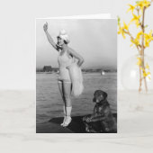 Marie Prevost met Teddy-foto Kaart (Gele Bloem)