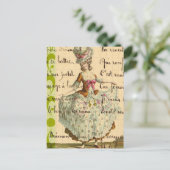 Marie Retro Collage Briefkaart (Staand voorkant)