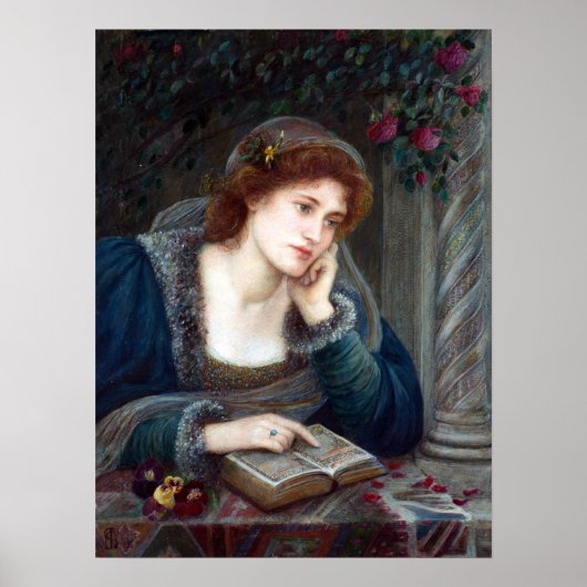 Marie Spartali Stillman Beatrice Poster (Voorkant)