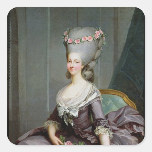 Marie-Therese de Savoie-Carignan Princess Vierkante Sticker (Voorkant)