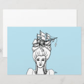 Marie van het Zee Whimsical Stationery Briefpapier (Voorkant / Achterkant)