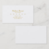 Marie - Yellow Goldenrod Visitekaartje (Voorkant / Achterkant)