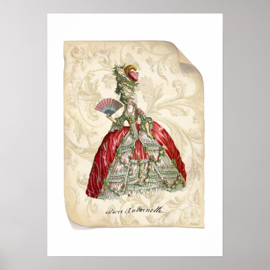 MarieAntoinette Manuscript Print (Voorkant)