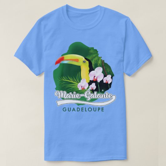 mariegalante Guadeloupe reizen T-shirt (Design voorkant)