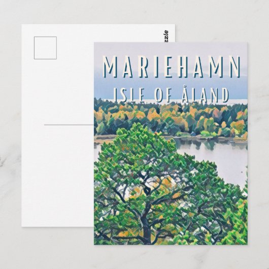 Mariehamn, de stad van Åland Briefkaart (Voorkant / Achterkant)