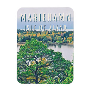 Mariehamn, de stad van Åland Magneet