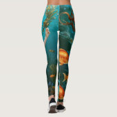 "Marielle" - Mooie dansende zeemeermin Leggings (Achterkant)