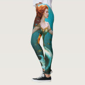 "Marielle" - Mooie dansende zeemeermin Leggings (Links)