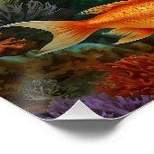 "Marielle" - Mooie dansende zeemeermin Perfect Poster (Hoek)