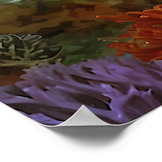 "Marielle" - Mooie dansende zeemeermin Poster (Hoek)