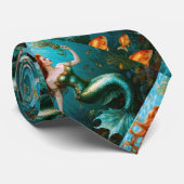 "Marielle" - Mooie dansende zeemeermin Stropdas (Opgerold)