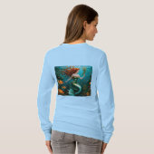 "Marielle" - Mooie dansende zeemeermin T-shirt (Achterkant volledig)