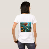 "Marielle" - Mooie dansende zeemeermin T-shirt (Achterkant volledig)