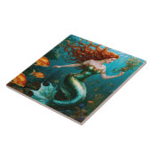 "Marielle" - Mooie dansende zeemeermin Tegeltje (Zijkant)