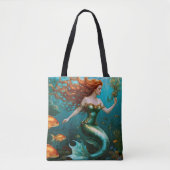 "Marielle" - Mooie dansende zeemeermin Tote Bag (Voorkant)