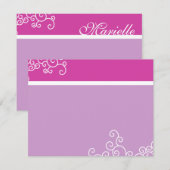 Marielle Shimmer Bat Mitzvah Dank u wel Notitiekaartje (Voorkant / Achterkant)