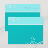 Marielle Shimmer Bat Mitzvah Invitation Reception Kaart (Voorkant / Achterkant)