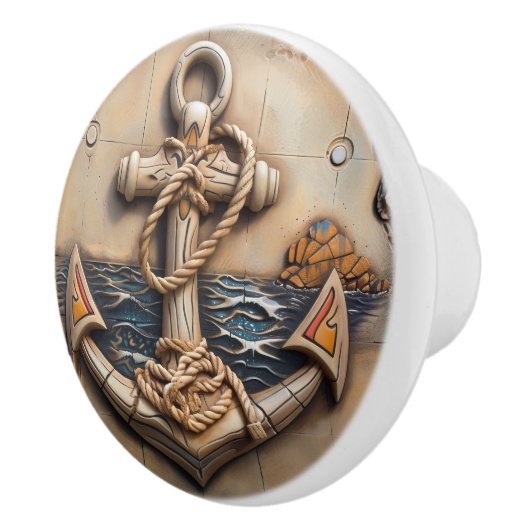 Marien Anker, Steeneffect, Kustthema Keramische Knop (Rechts)