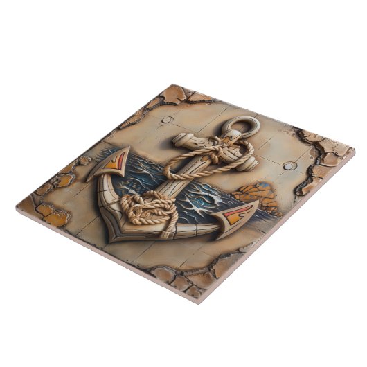 Marien Anker, Steeneffect, Kustthema Tegeltje (Zijkant)