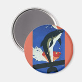  marien leven, dolfijn en goudvis magneet (Voorkant / Achterkant)