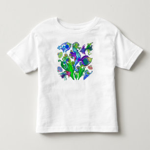 Marien leven, exotische visserij en zeepaarden kinder shirts