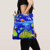 Marien leven in het wild: flora en fauna tote bag (Dichtbij)