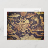 Marien leven, Pompeï mozaïek Briefkaart (Voorkant / Achterkant)