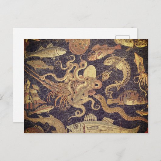 Marien leven, Pompeï mozaïek Briefkaart (Voorkant / Achterkant)