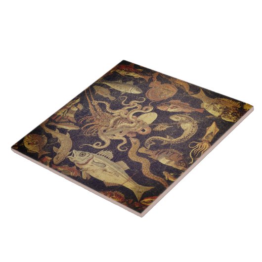 Marien leven, Pompeï mozaïek Tegeltje (Zijkant)