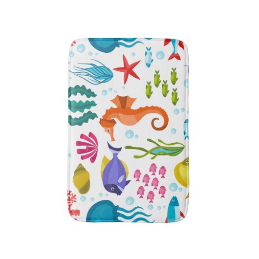 Marien levenspatroon met zeeen badmat (Voorkant Verticaal)