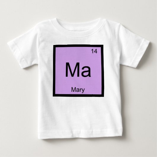 Marien Naam Chemie Element Periodiek Systeem (Voorkant)
