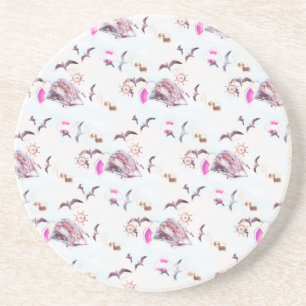 Marien patroon zandsteen onderzetter