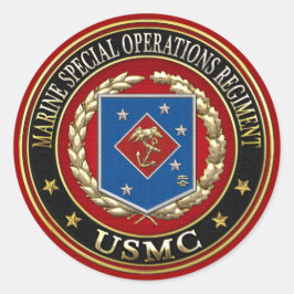 Marien speciaal operationeel programma (MSOR) [3D] Ronde Sticker