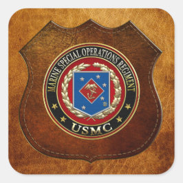 Marien speciaal operationeel programma (MSOR) [3D] Vierkante Sticker