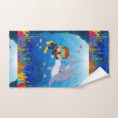 Marien thema Duiken met dolfijnvis Koraal Reed Bad Handdoek (Handdoek)