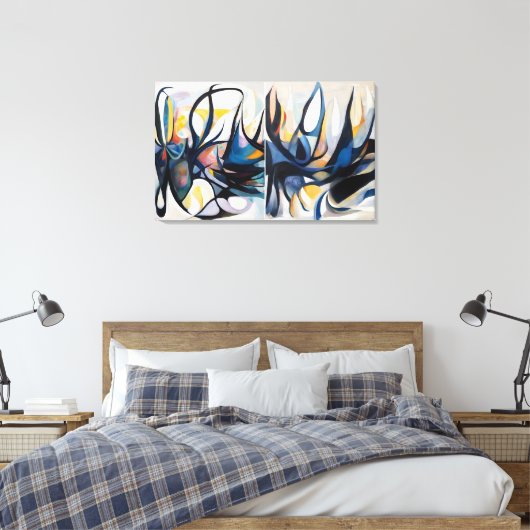 Marien tweeluik - verpakte canvas print (Insitu (Slaapkamer))