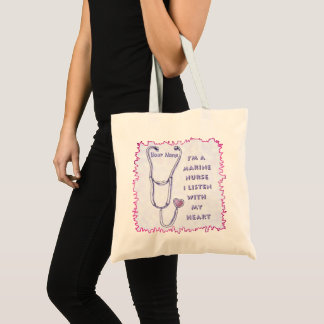 marien verpleegster stethoscoop tote bag