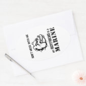 Marien Vriendin Ovale Sticker (Envelop)
