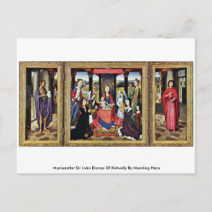 Marienaltar Sir John Donne of Kidwelly Briefkaart