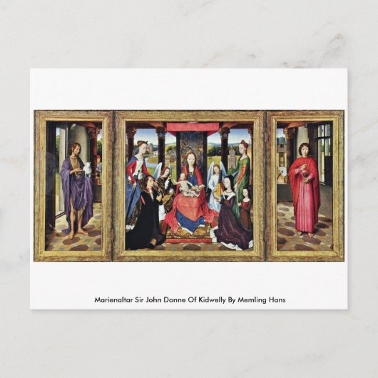 Marienaltar Sir John Donne of Kidwelly Briefkaart (Voorkant)