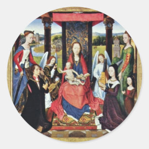 Marienaltar Sir John Donne of Kidwelly Ronde Sticker