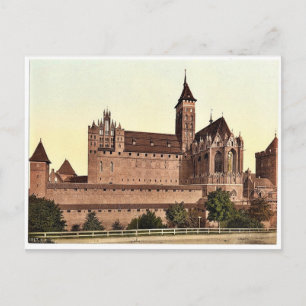 Marienburg, oostzijde, Pruisen, Duitsland (Mal Briefkaart
