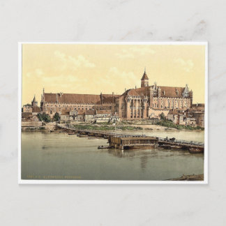 Marienburg, westkant, Pruisen, Duitsland (d.w.z. M Briefkaart