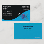 Mariene aquariumkaarten visitekaartje (Voorkant / Achterkant)