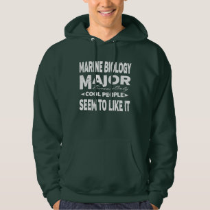 Mariene Biologie College Majoor Entle Mensen Hoodie