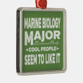 Mariene Biologie College Majoor Entle Mensen Metalen Ornament (Rechts)