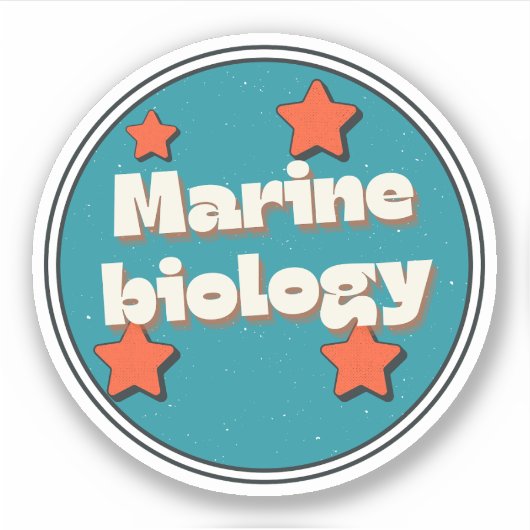 Mariene Biologie Sticker (Voorkant)