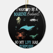 Mariene biologie wil mariene bioloog worden keramisch ornament (Links)