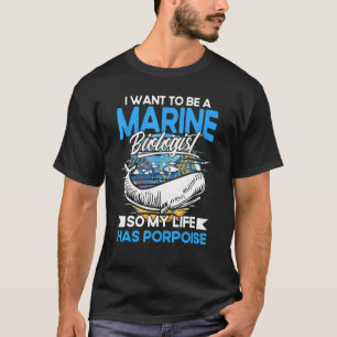 Mariene bioloog dus mijn leven heeft een bruisende t-shirt
