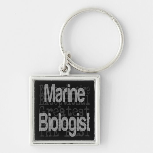 Mariene bioloog Extraordinaire Sleutelhanger (Voorkant)